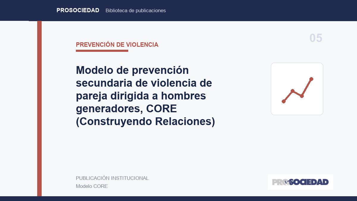 Modelo de prevención secundaria de violencia de pareja dirigida a hombres generadores, CORE (Construyendo Relaciones)